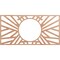 Ekena Millwork Hoover Wood Fretwork Pierced Ceiling Medallion, Cherry, 38"W x 19"H x 14 1/4"ID x 1/4"T CMWP38X19X0250HOCH - alternate 1